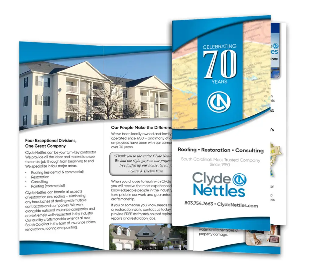 Brochure design by Flying Napkins Advertising